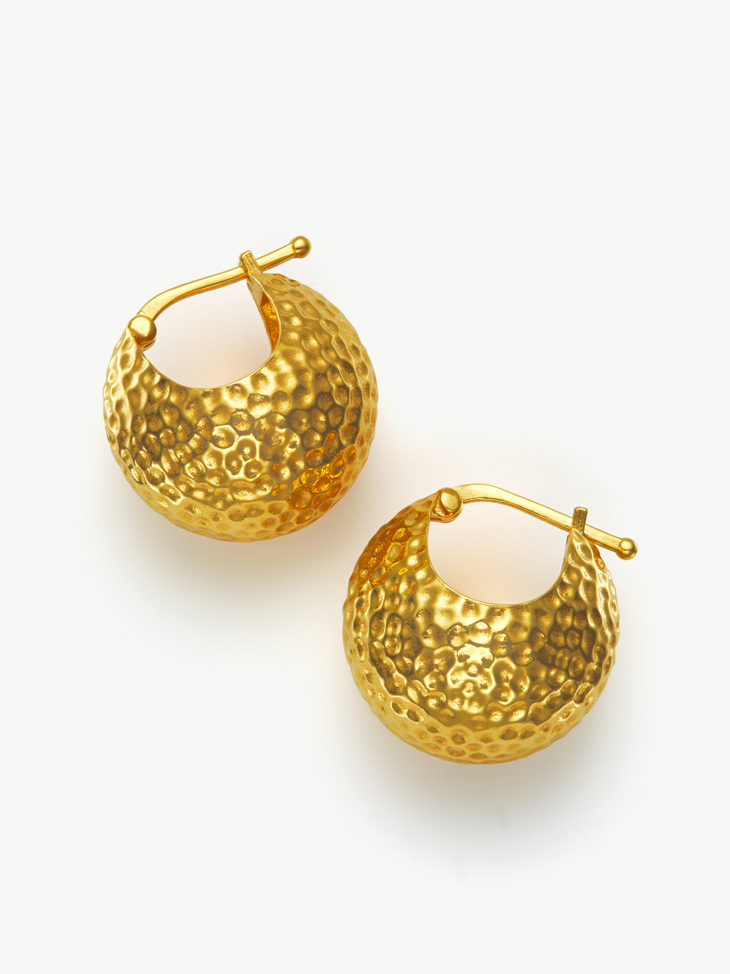Gold Vermeil Hoop Earrings – Zadie | No More Nobody-3