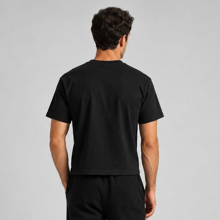 7004 - Men's Boxy Cropped Tee-2