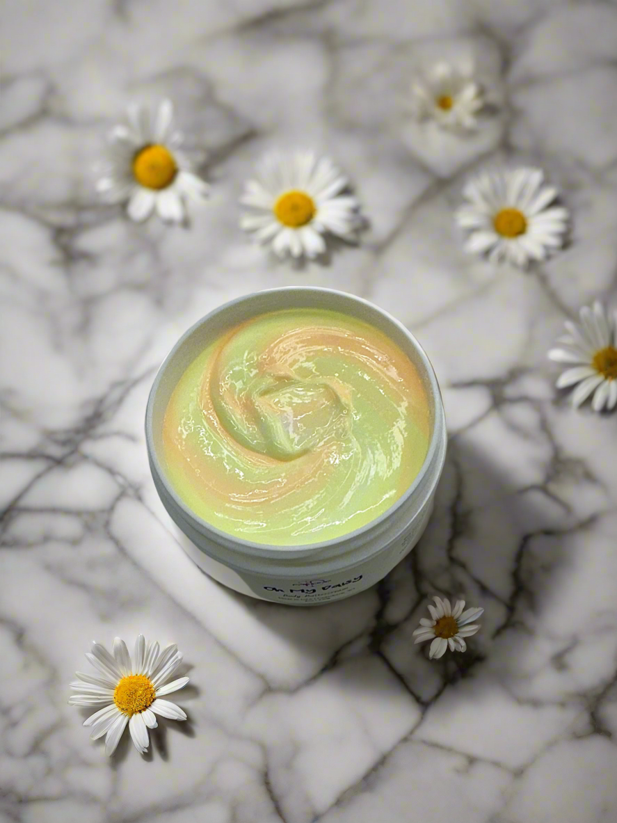 Oh My Daisy Body Buttercream – Moisturizing Shea Butter & Safflower Oil, Lemon & Floral Scent, 8 oz-1