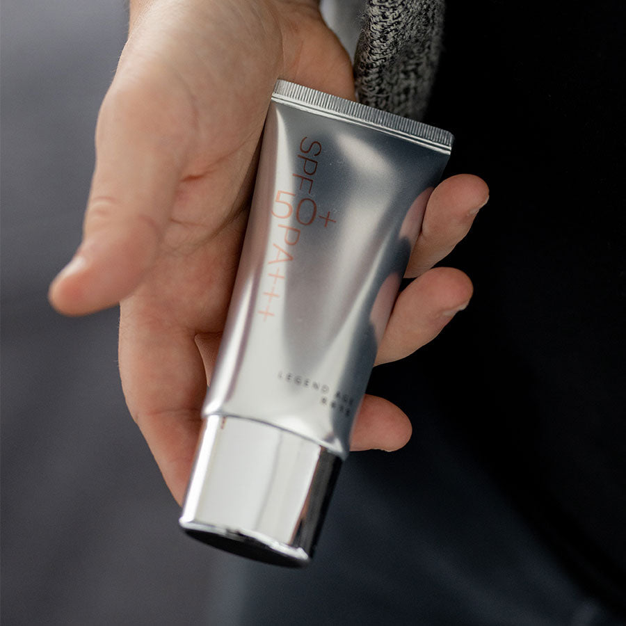 Legend Age Brightening Face Sunscreen SPF 50 tube with botanical extracts and lightweight cream texture — view 4