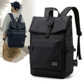 Waterproof laptop backpack in durable nylon with multiple compartments and ergonomic honeycomb back panel