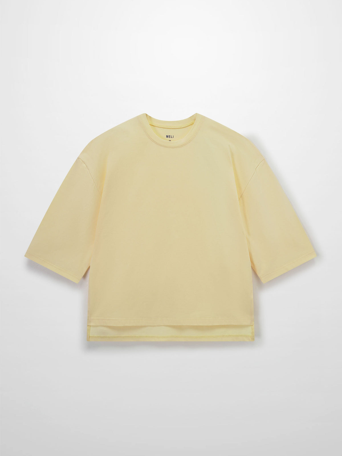 Wide Sleeve Tee-Pale Yellow-1