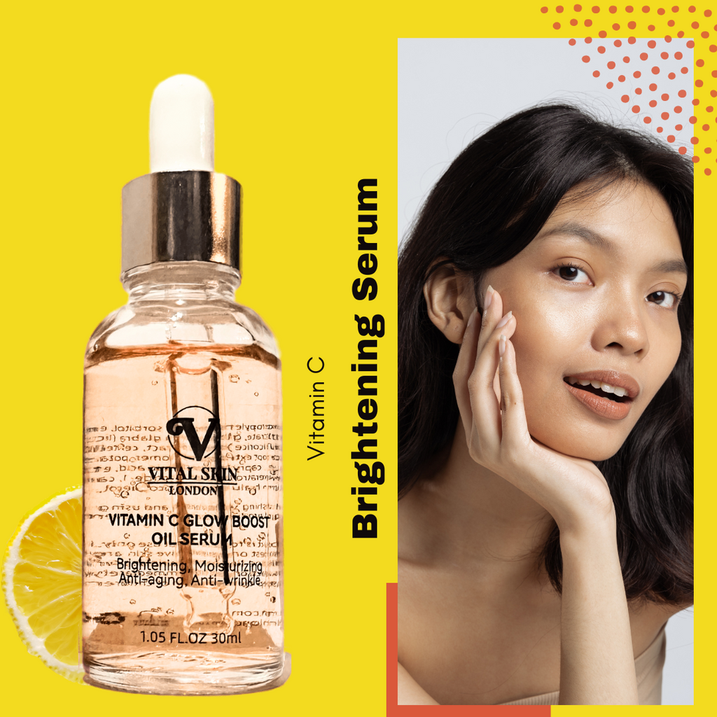 Vitamin C face serum 30ml bottle for brightening dark spots and deeply hydrating skin — view 3