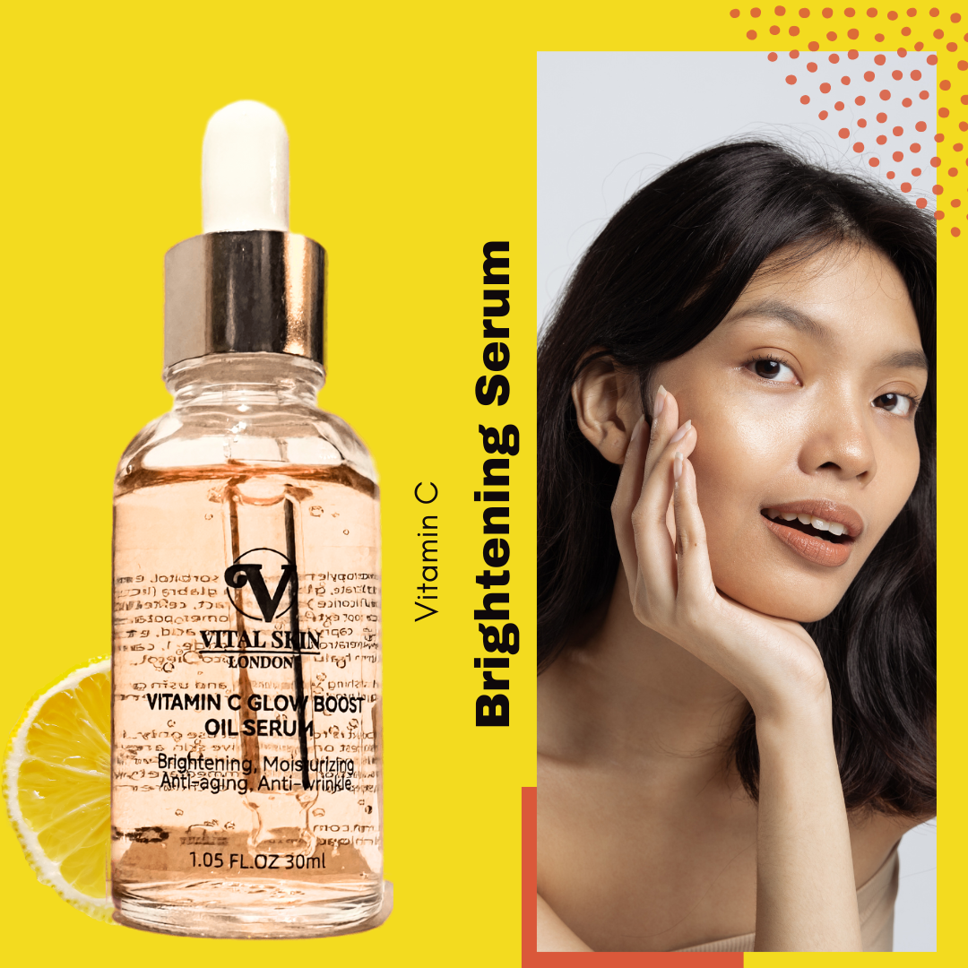 Vitamin C face serum 30ml bottle for brightening dark spots and deeply hydrating skin — view 3