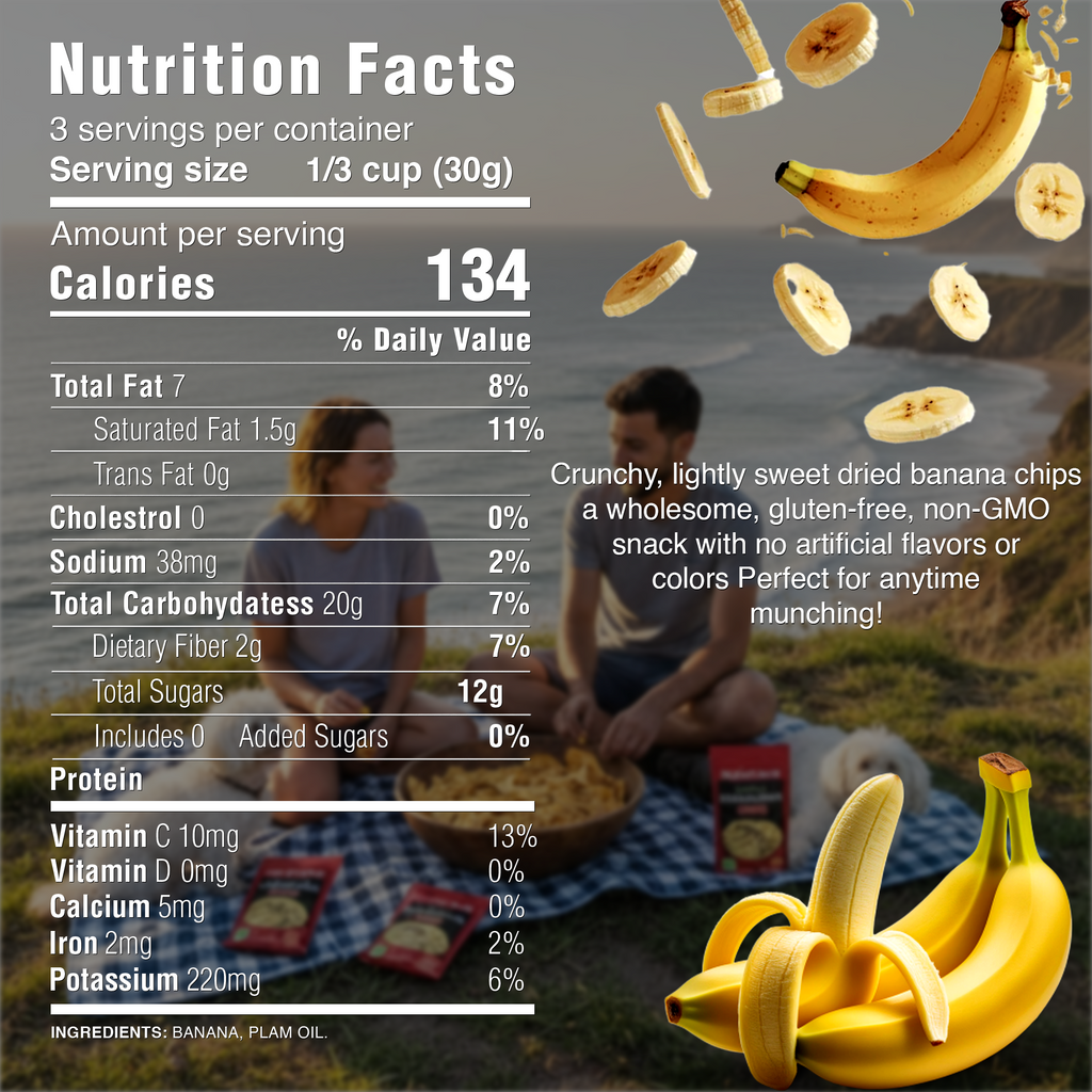Baked Banana Chips 2.8oz-1