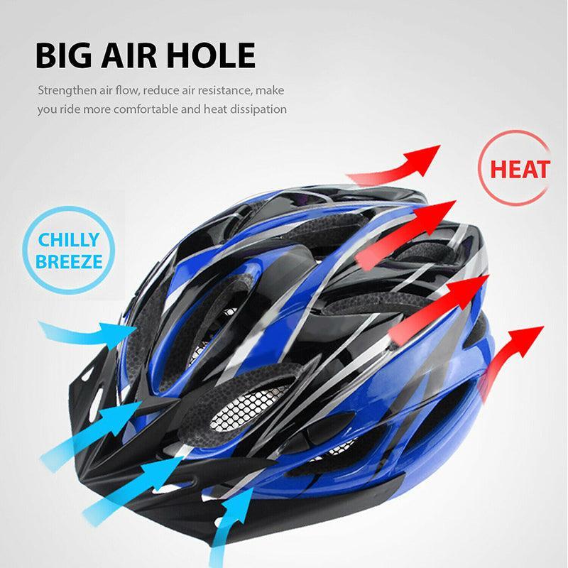 Lightweight aerodynamic bicycle helmet with ventilation holes and adjustable chin strap for safe cycling — view 4