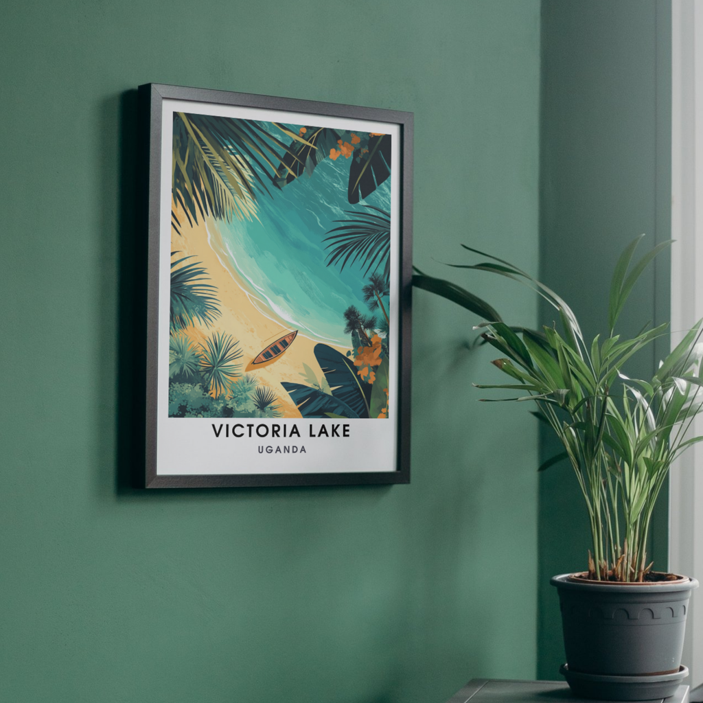 Affiche Lac Victoria | Poster Ouganda | Affiche Lac-4