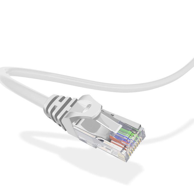 Fast CAT6 Ethernet network cable with RJ45 gold plated connectors in a coiled layout — view 4