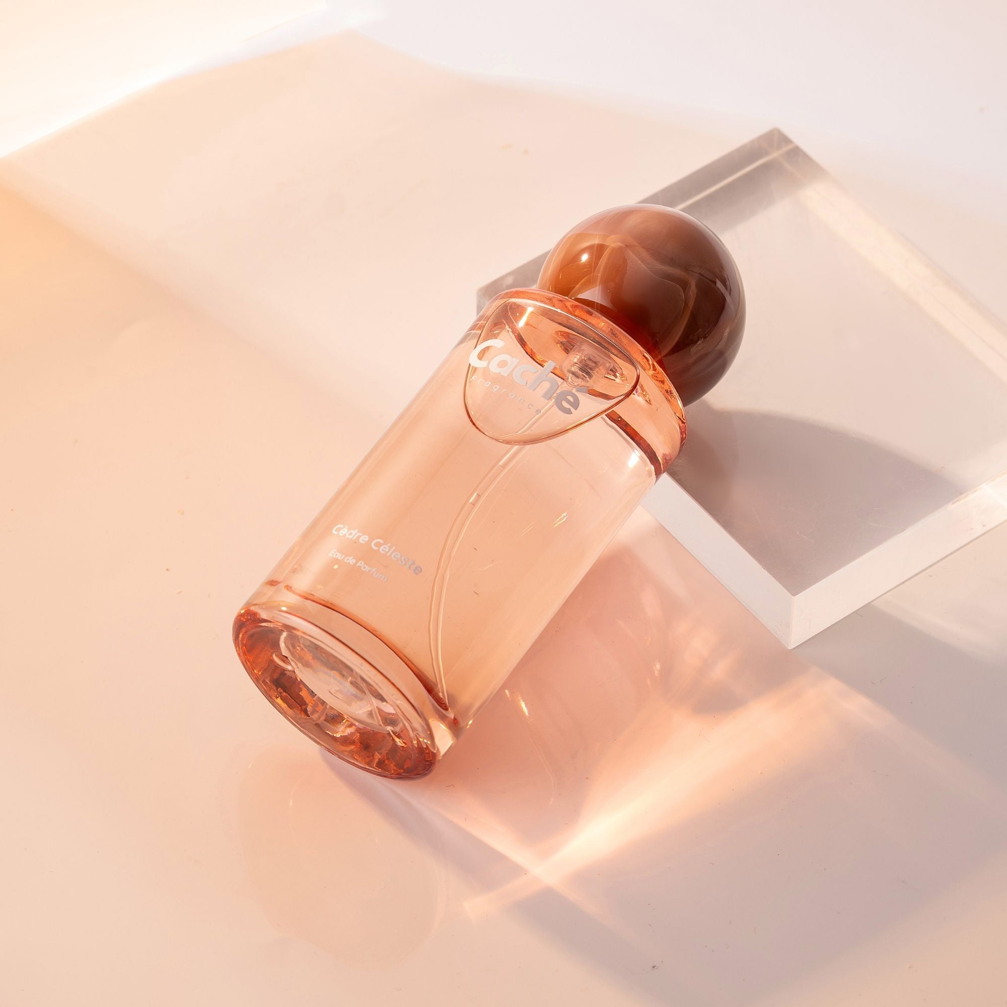 Cèdre Céleste minimalist unisex eau de parfum 50ml glass bottle highlighting clean ambroxan fragrance — view 3