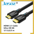 Braided 8K Ultra HD Premium HDMI 2.1 cable with gold-plated zinc alloy connectors