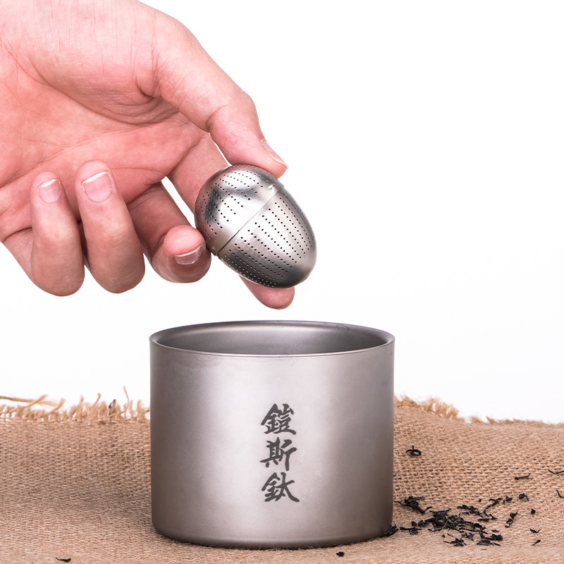 KEITH Titanium Egg-Shaped Tea Infuser - Ti3920-2