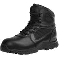 Lightweight men's combat boots in water repellent leather with ankle support and slip resistant soles