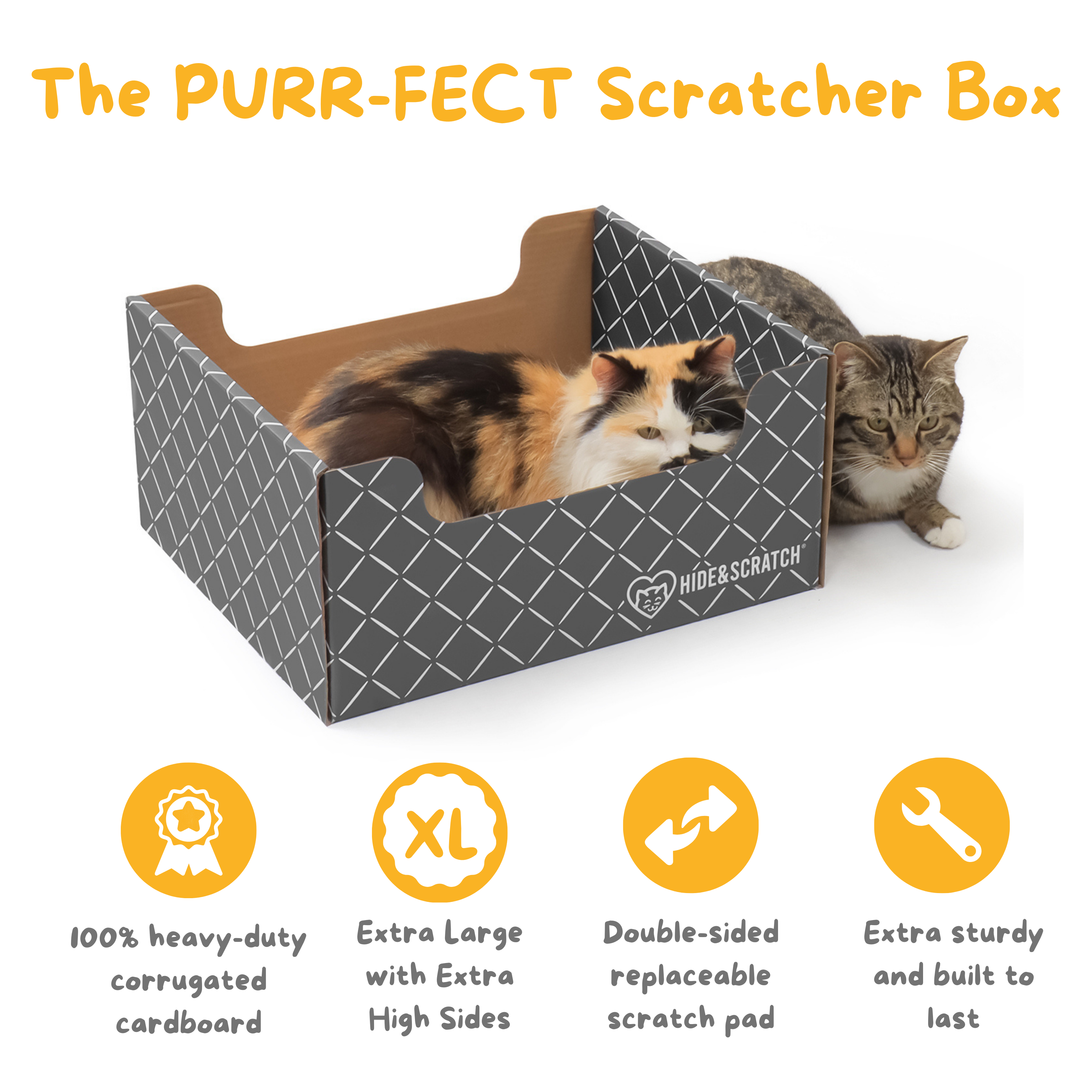 Fifteen pack of corrugated cardboard cat scratcher hideaway boxes for indoor feline play and lounging — view 3