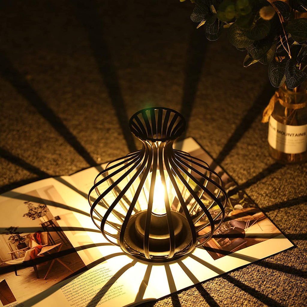 7.5-inch tall wireless LED table lamp in modern Nordic style with a sleek cordless design — view 4