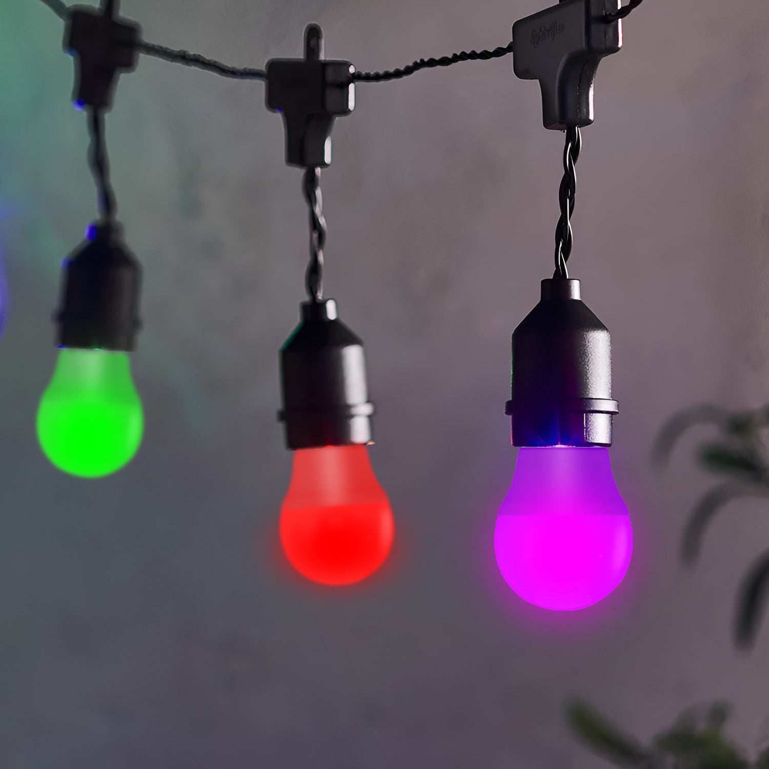 Coloured LED golf ball bulb, 4W E27 energy efficient light for vibrant party home decor — view 3