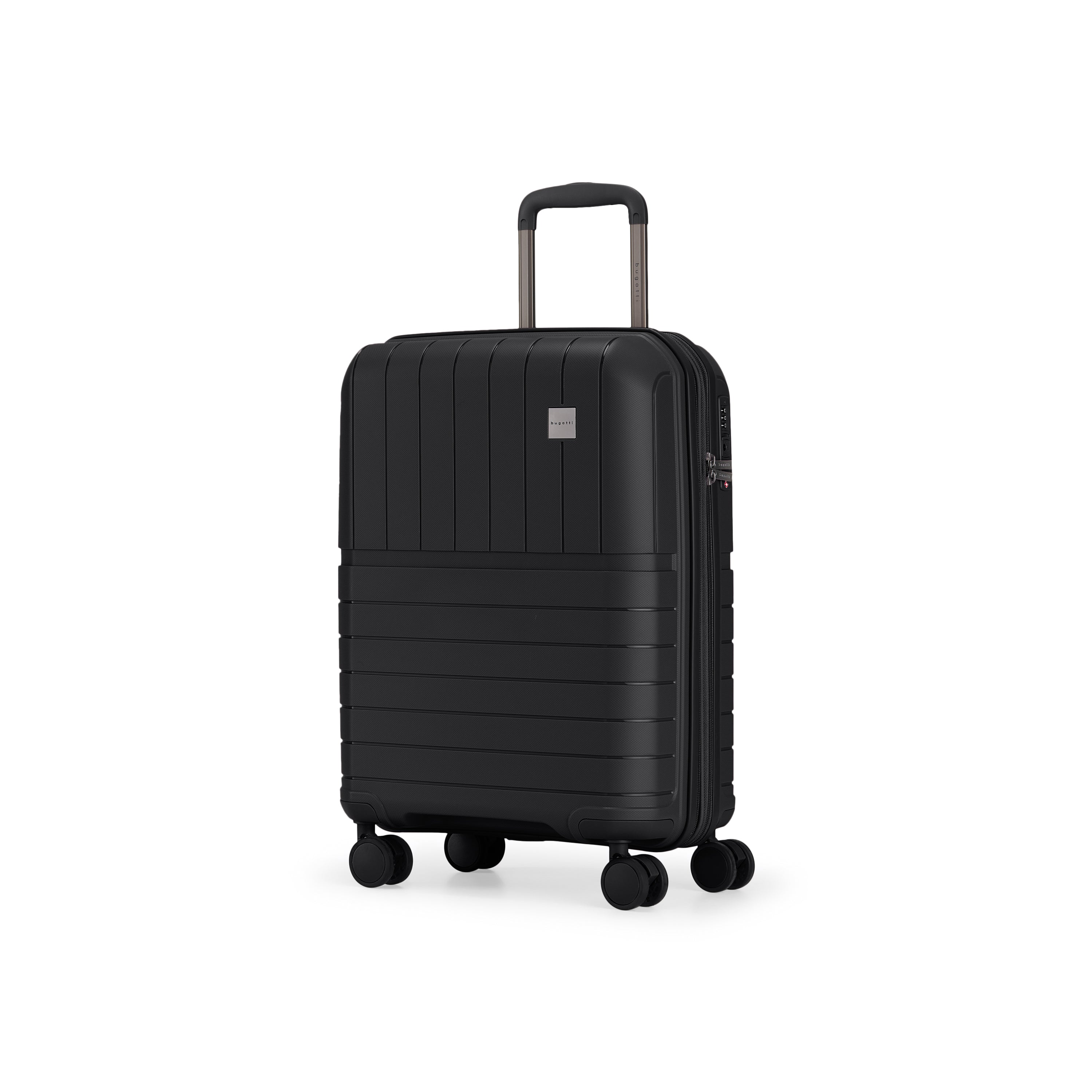 Bridgetown carry-on luggage, durable hard shell suitcase with smooth multi-directional wheels and telescopic handle — view 2