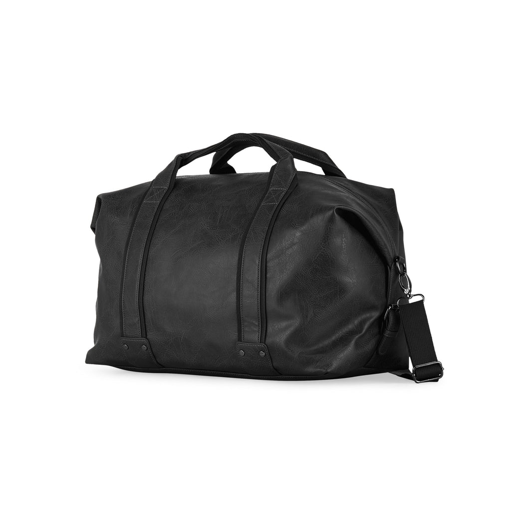 Valentino vegan leather duffle bag with canvas trim, premium travel weekender and luggage accessory — view 2