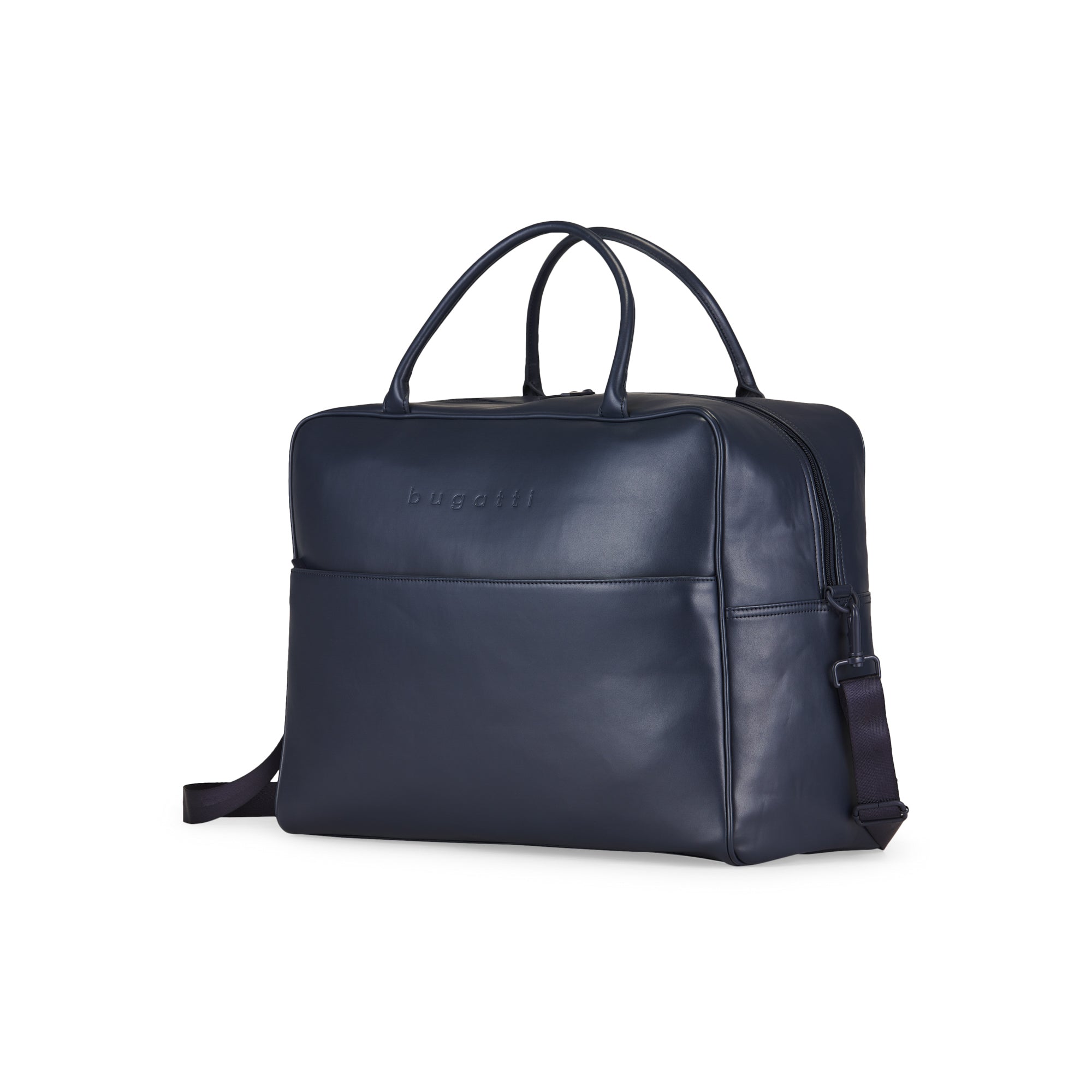 Premium Lagos duffle weekender bag featuring sturdy handles, detachable shoulder strap, and luxury zipper pullers — view 2