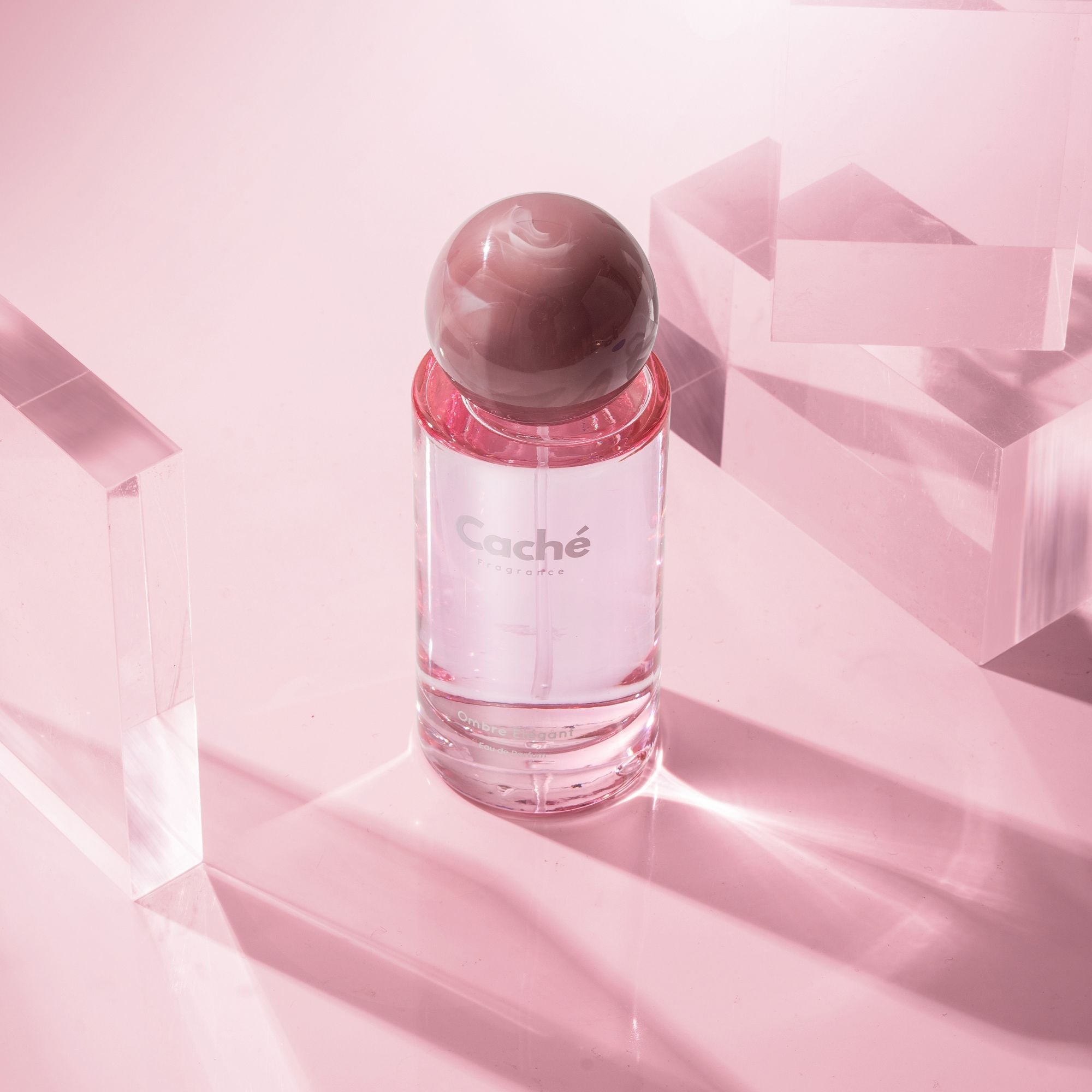 Caché Ombre Élégant 50ml Eau de Parfum women's fragrance bottle with floral and coffee notes — view 3