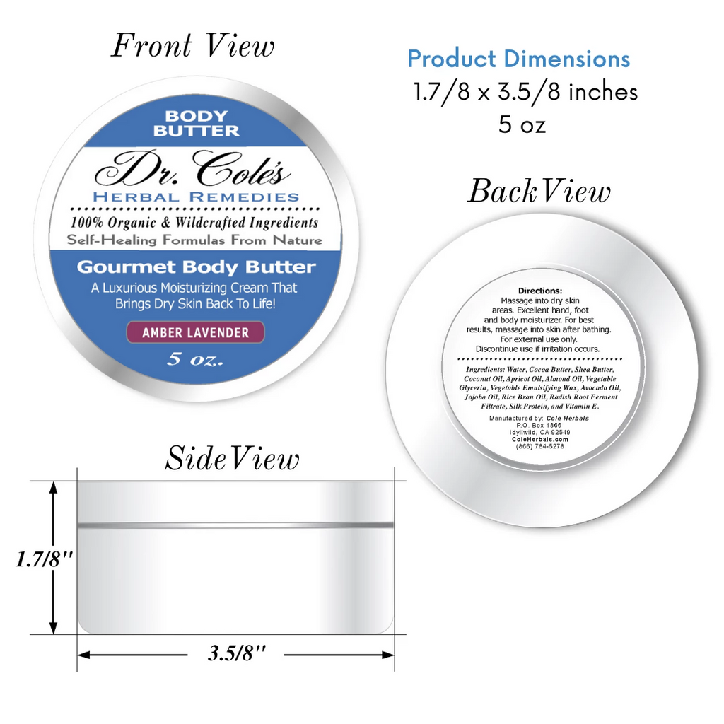 34 - Dr. Cole's Gourmet Body Butter - AMBER LAVENDER-2