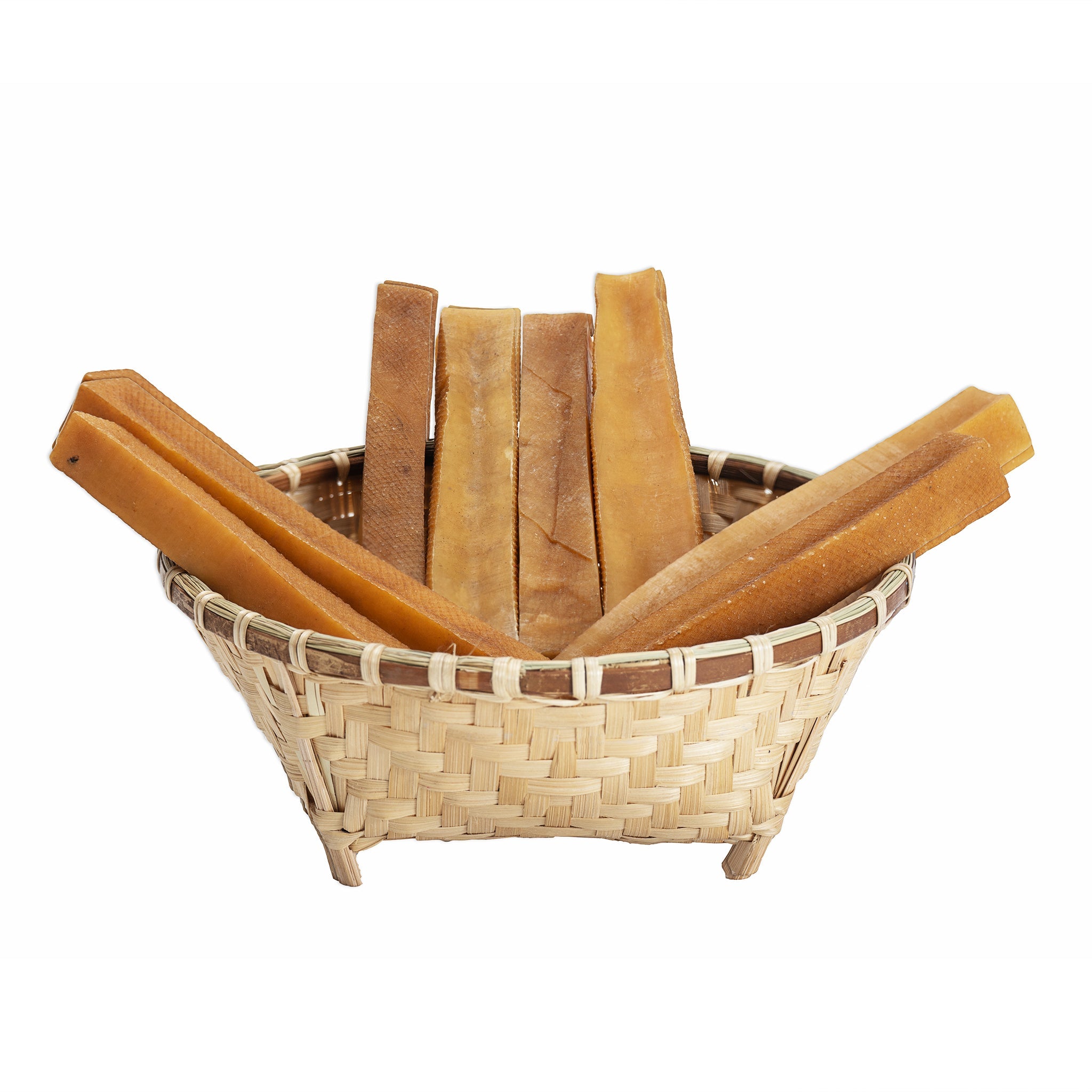 Natural yak cheese churpi dog chews, hard smoke-dried treats for canine dental health — view 3