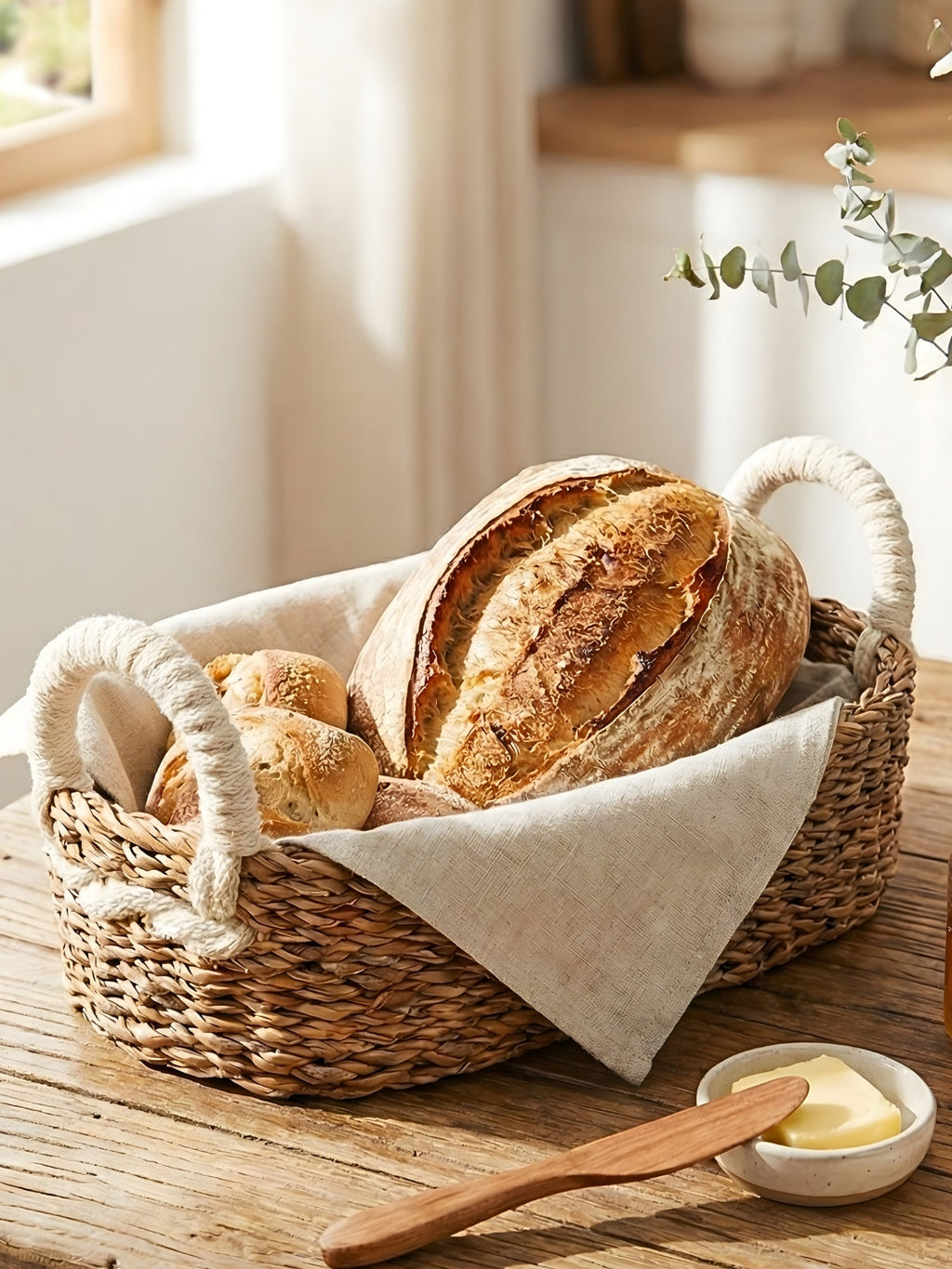 Bread Warmer & Basket - Bird Oval-3