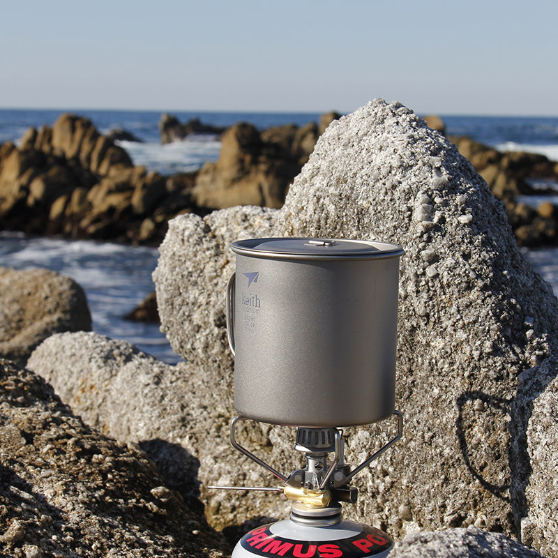 KEITH Titanium Single-Wall Mug with Folding Handle and Lid, 220–900ml-2