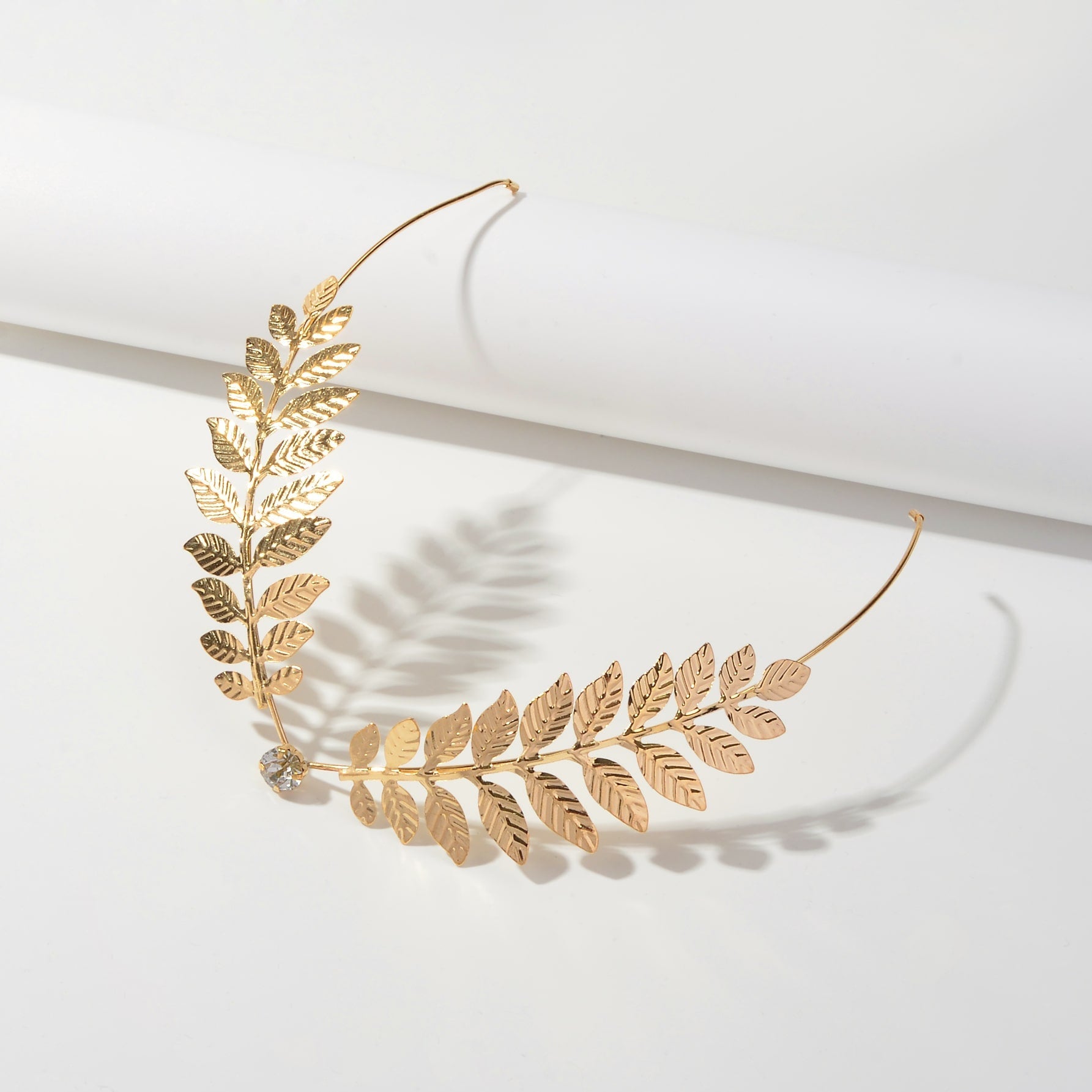 Oversized chic gold leaf hair barrette accessory for stylish everyday wear and elegant updos