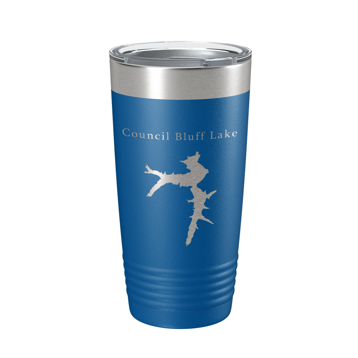 Council Bluff Lake Map Tumbler Travel Mug Insulated Laser Engraved Coffee Cup Missouri 20 oz-6