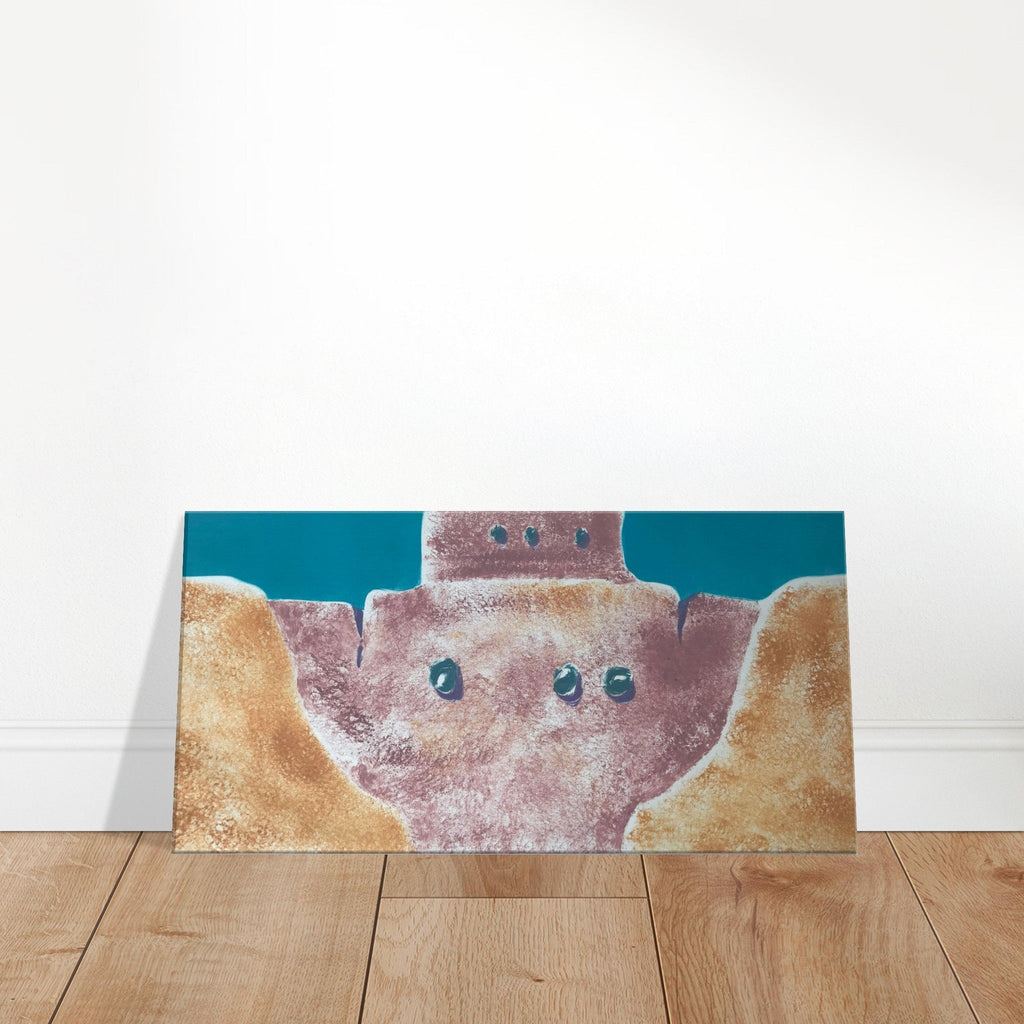 'Pueblo Series 1' Abstract I 12x24 inch Canvas Art Print  I Original Artwork by American Artist Barbara Cleary-0
