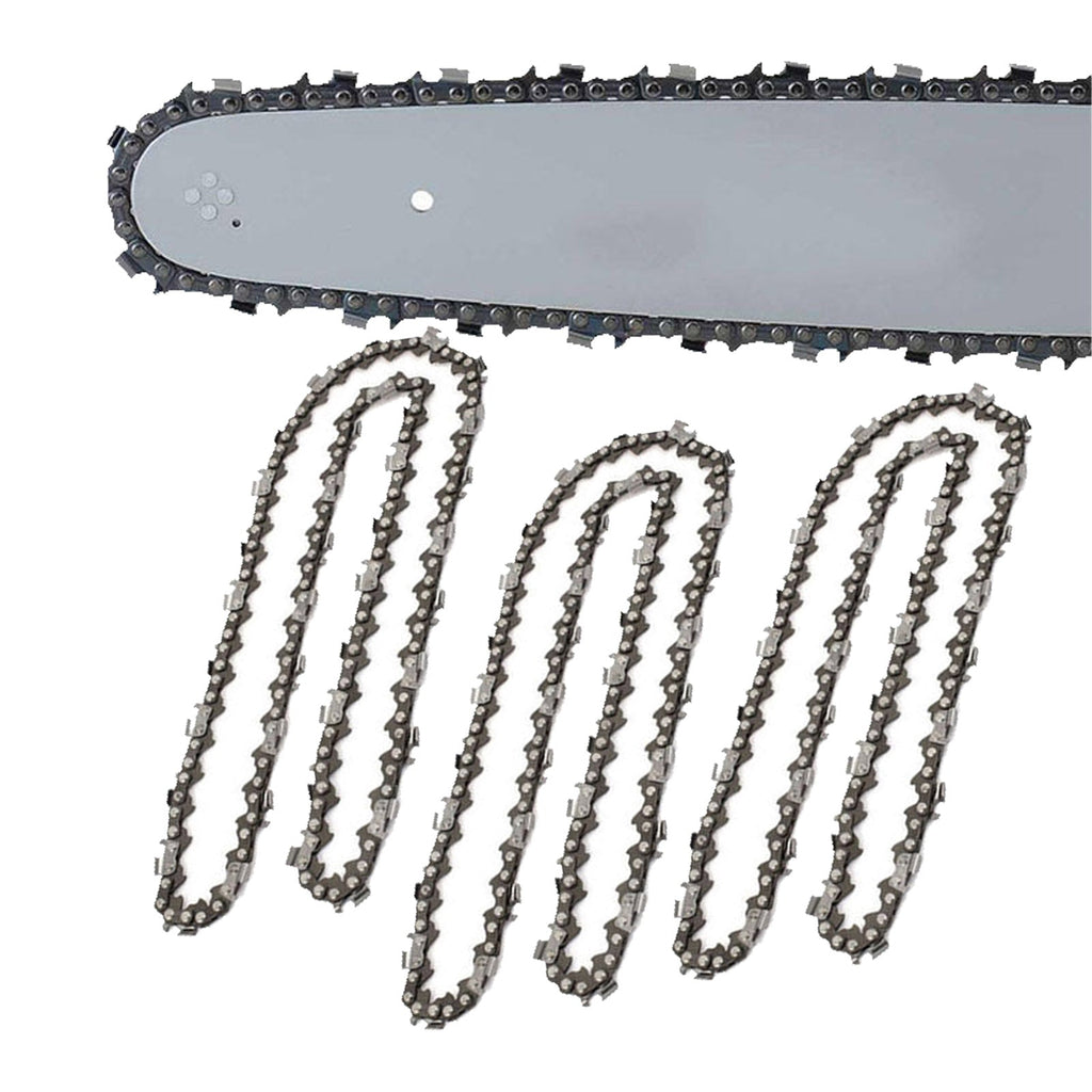 16-inch laminated chainsaw guide bar and three semi-chisel replacement chains complete hardware kit