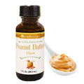 Super strength peanut butter flavoring extract bottle by LorAnn Oils for professional and home baking