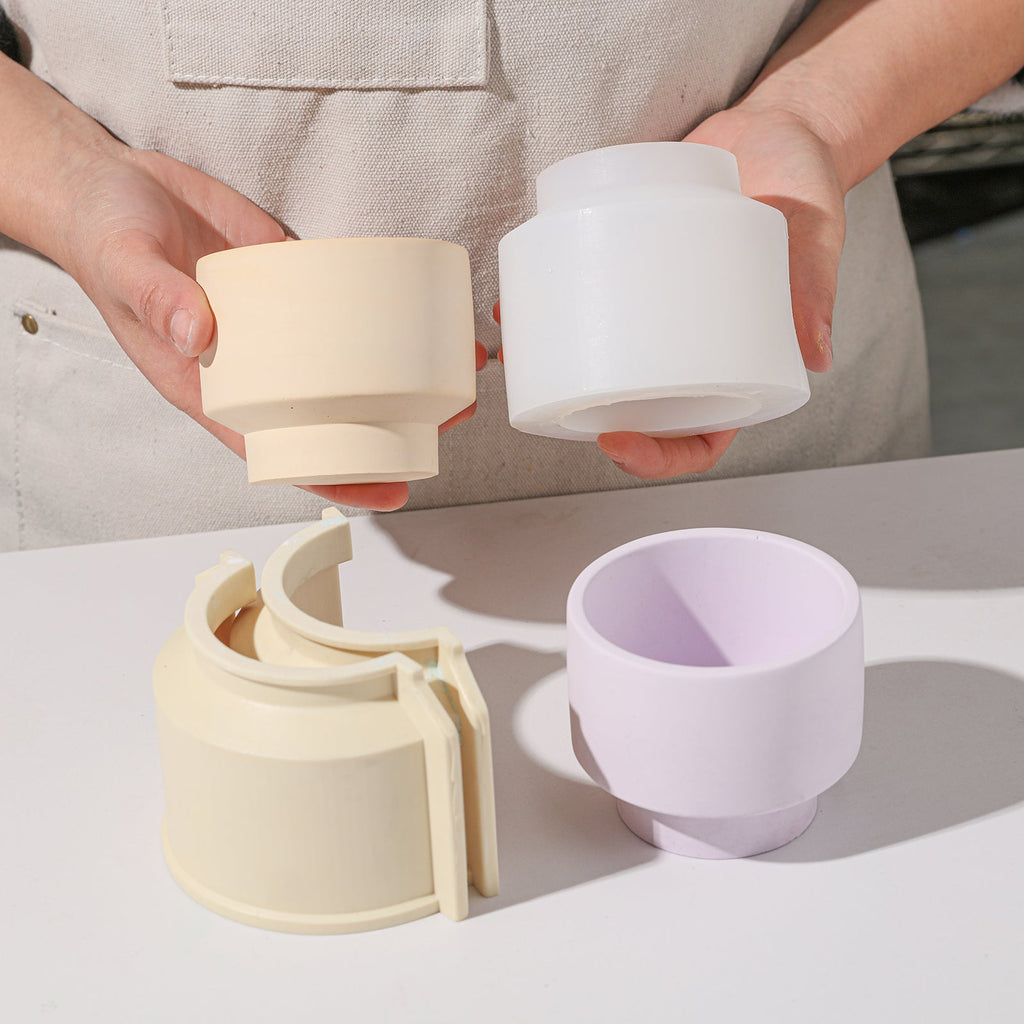 Bowl-shaped candle jar silicone mold for DIY candle making and minimalist home decor crafting — view 2