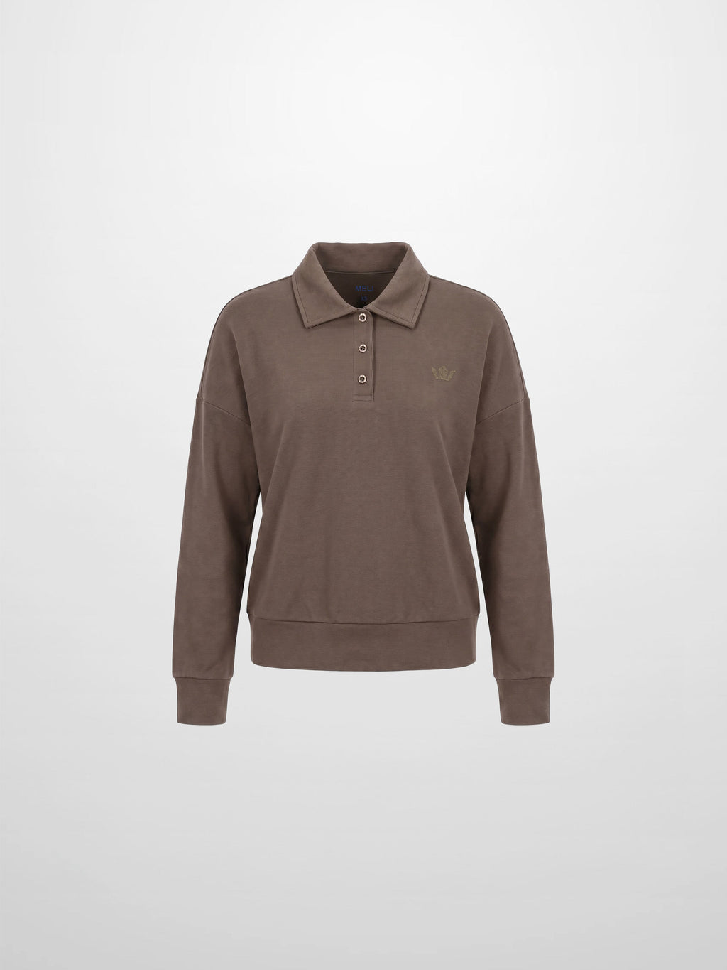 Collared Bomber Tee-Taupe-1