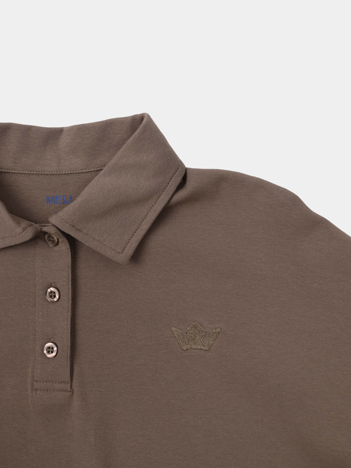 Collared Bomber Tee-Taupe-4