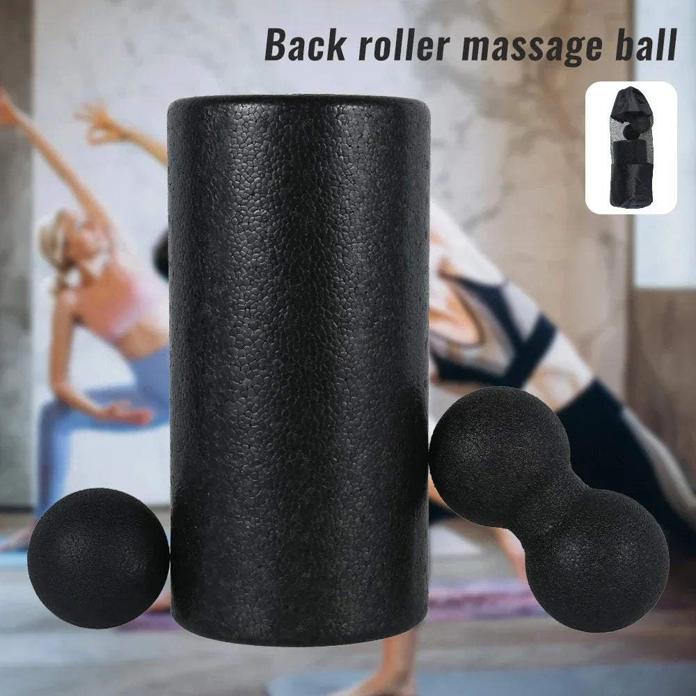 Five piece yoga massage foam roller set made of dense EPP material for muscle recovery — view 5
