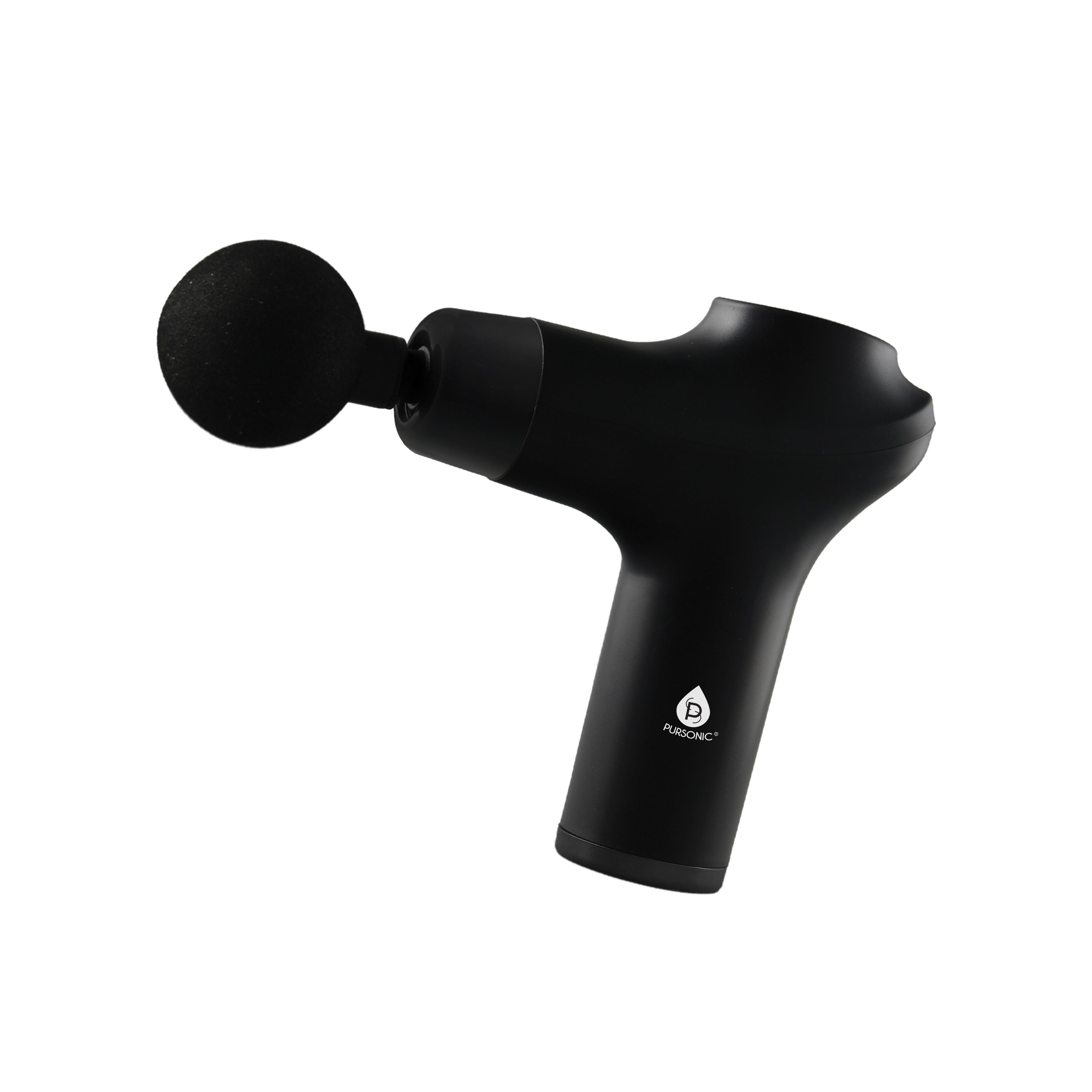 Pursonic cordless 3-speed massage gun with three interchangeable attachment heads for deep tissue muscle recovery — view 4