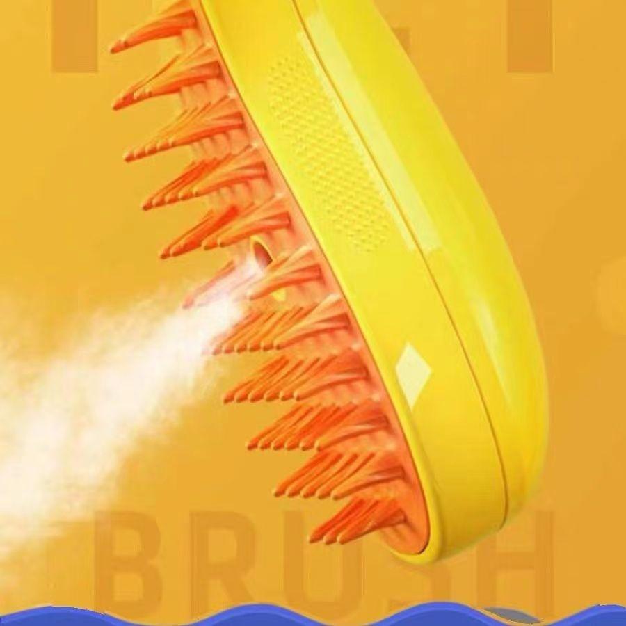 3-in-1 electric pet steam brush and massage comb for cat and dog grooming — view 4