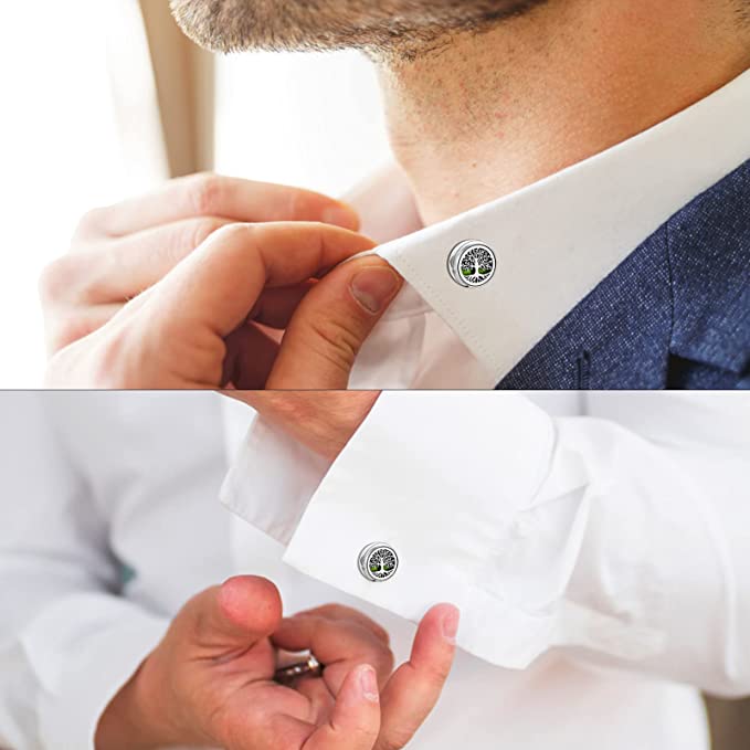 Wearable essential oil diffuser clip attached to a face mask for comfortable aromatherapy breathing — view 2