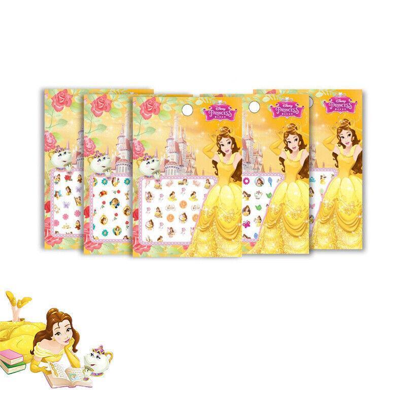 Kids nail art stickers sheet featuring colorful magical characters for safe mess free play — view 3