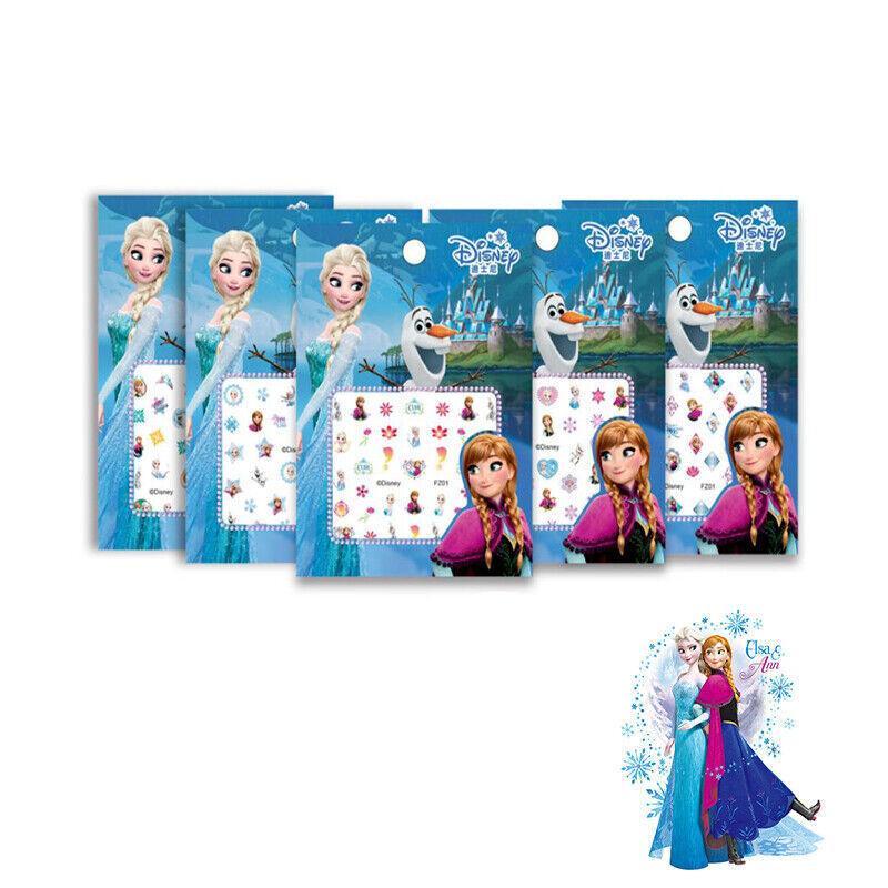 Kids nail art stickers sheet featuring colorful magical characters for safe mess free play — view 4