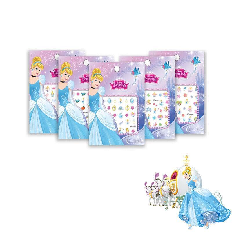 Kids nail art stickers sheet featuring colorful magical characters for safe mess free play — view 5