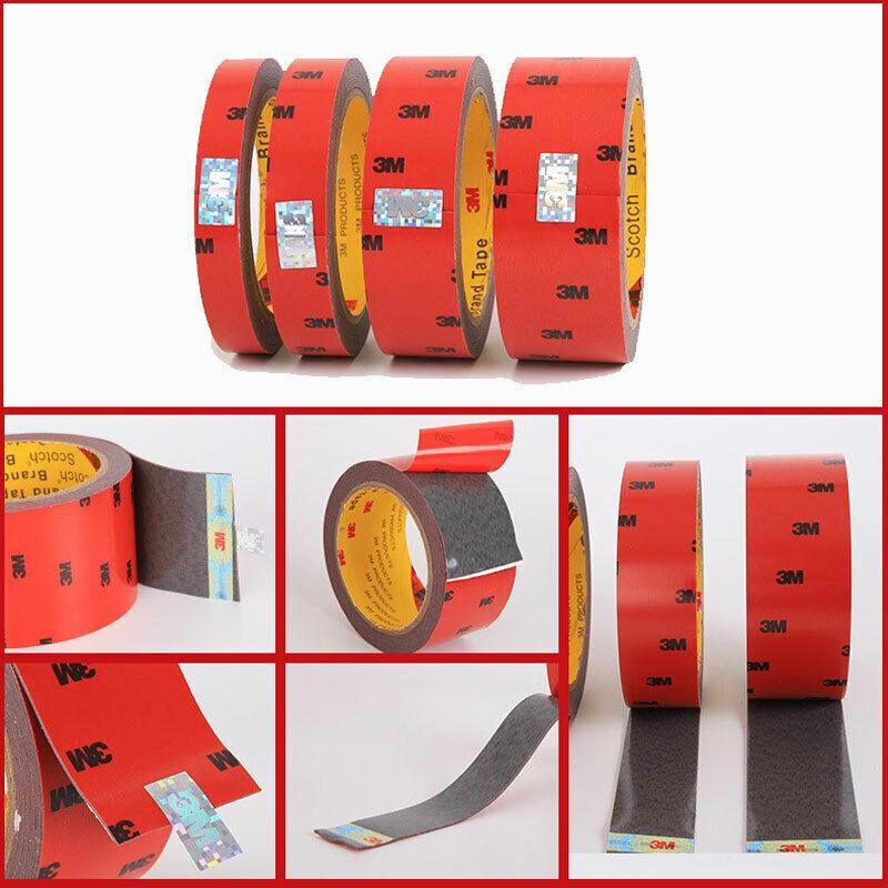 Heavy duty double sided foam tape roll with red easy release liner for automotive vehicle trims — view 4