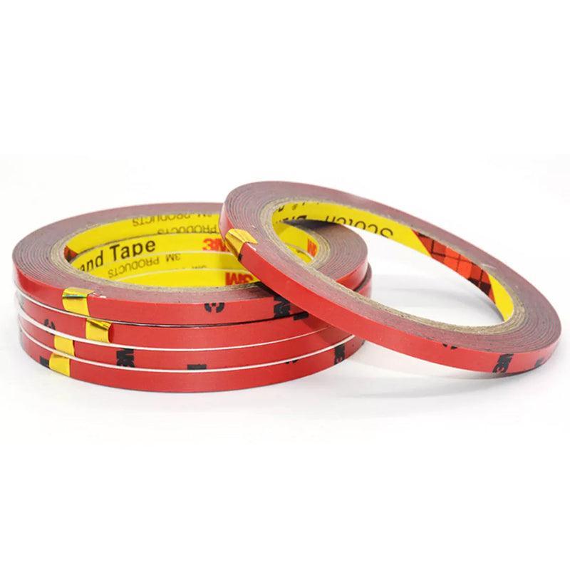 Heavy duty double sided foam tape roll with red easy release liner for automotive vehicle trims — view 2