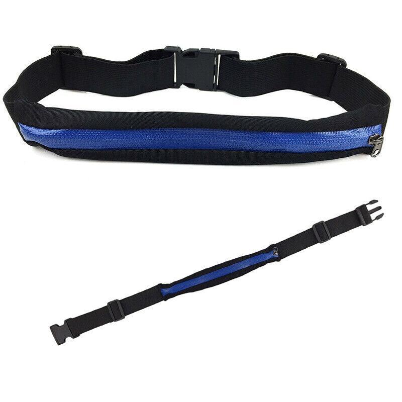 Lycra waist running belt with zip pocket and adjustable strap in multiple vibrant colors — view 2
