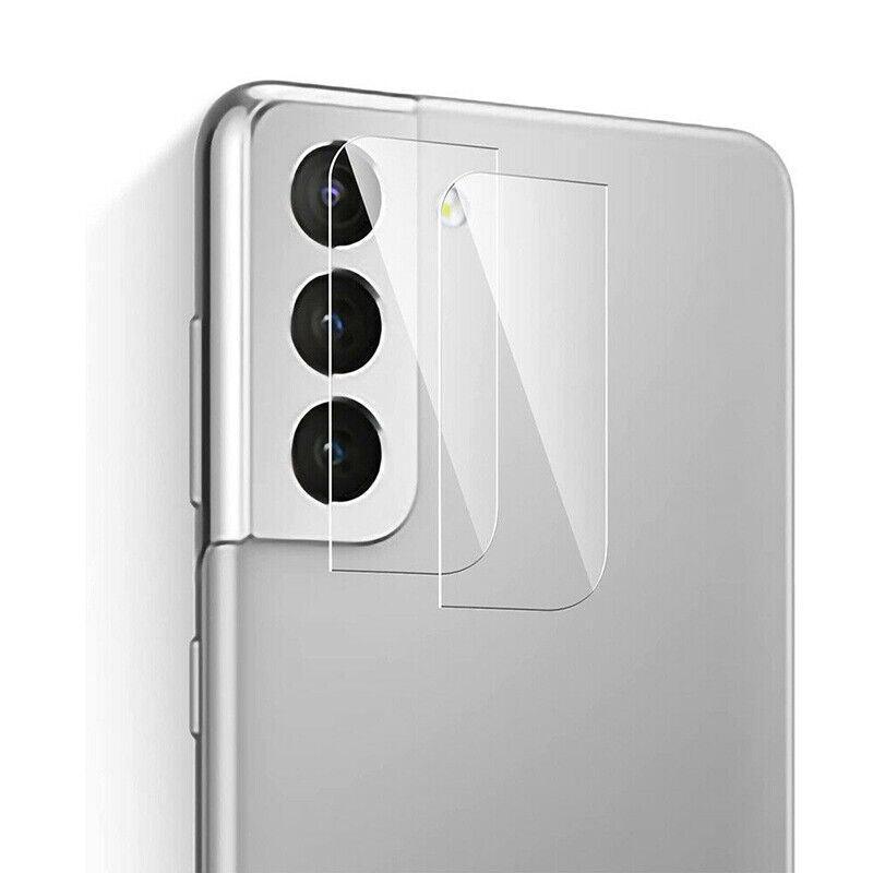 Clear tempered glass camera lens protector for Samsung Galaxy S22 series with cleaning kit. — view 4