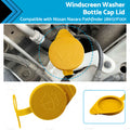 Black plastic windscreen washer bottle cap lid for car fluid reservoir replacement