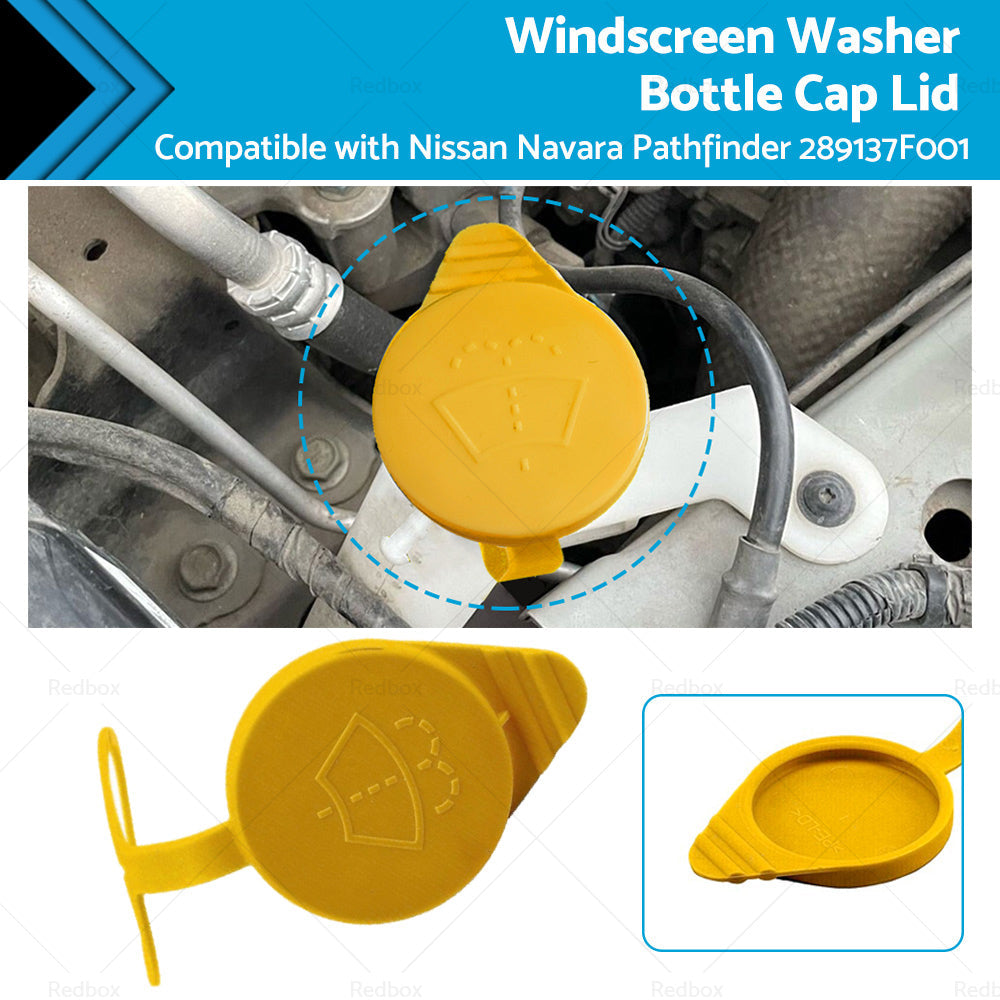 Black plastic windscreen washer bottle cap lid for car fluid reservoir replacement