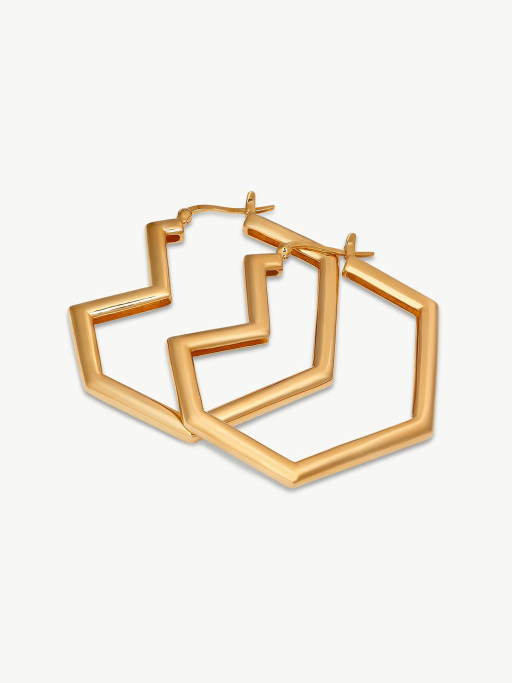 Gold Plated hoop earrings – Daryl | No More Nobody-0