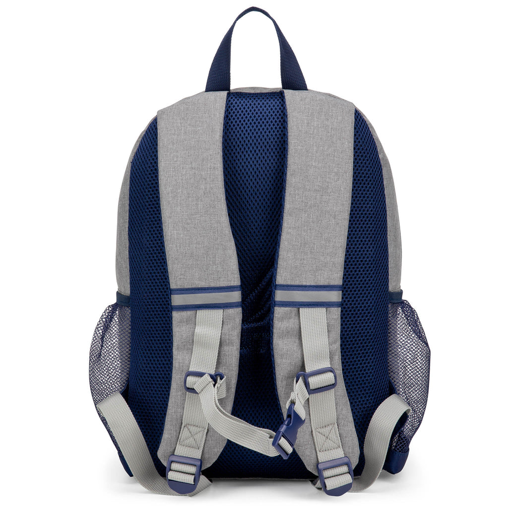 Nautica kids backpack with heart pattern, durable water-resistant polyester material, and padded shoulder straps — view 5
